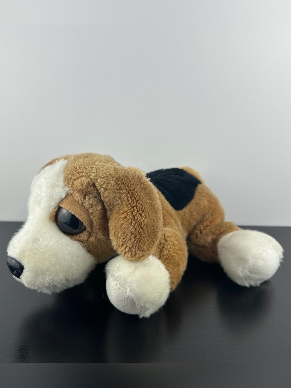 Russ Berrie Rare Lil Peepers Ross Beagle Puppy Dog 12" Brown White Plush Peeper